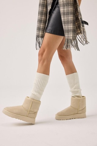 Botines forrados - Beige
