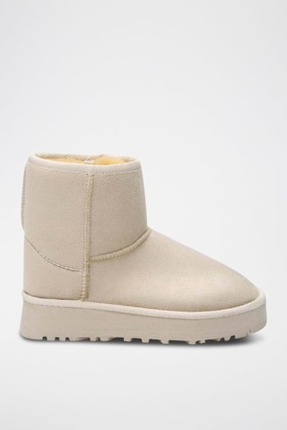Botines forrados - Beige