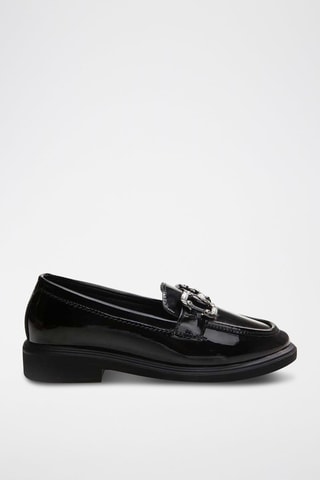 Mocasines con brillo - Negro
