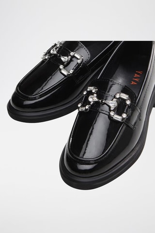 Mocasines con brillo - Negro
