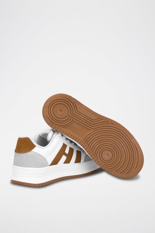 Zapatillas - Blanco y marrón