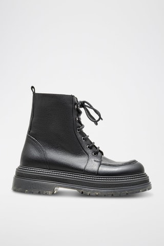 Botas de piel - Negro