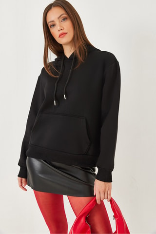 Sudadera con capucha - Negro
