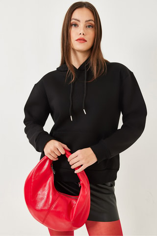 Sudadera con capucha - Negro