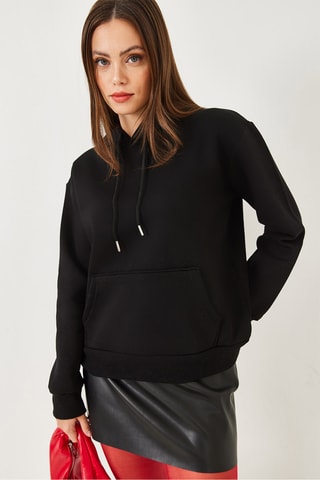 Sudadera con capucha - Negro