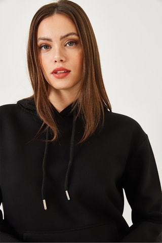 Sudadera con capucha - Negro