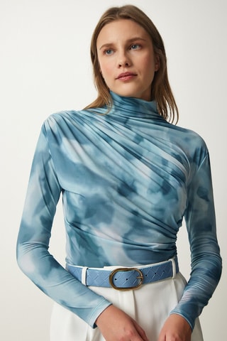 Top - Azul claro