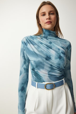 Top - Azul claro