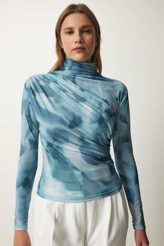 Top - Azul claro