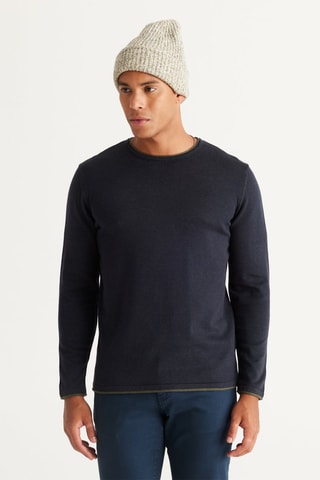 Jersey regular fit - Azul marino