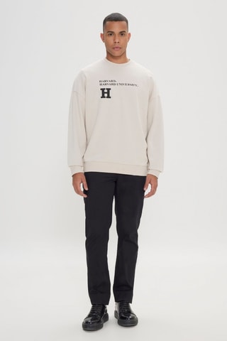 Sudadera slim fit - Beige