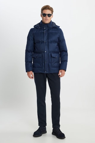 Anorak con capucha - Azul marino