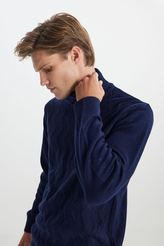 Jersey regular fit - Azul marino
