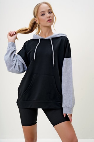Sudadera con capucha - Negro