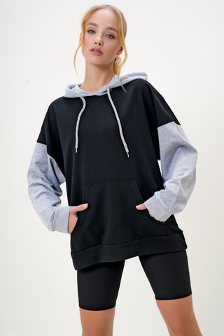 Sudadera con capucha - Negro