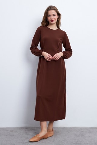 Vestido largo - Marrón