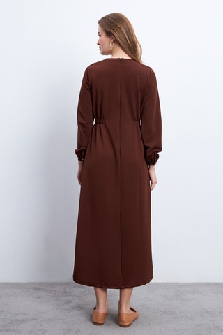 Vestido largo - Marrón