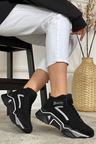 Zapatillas altas - Negro