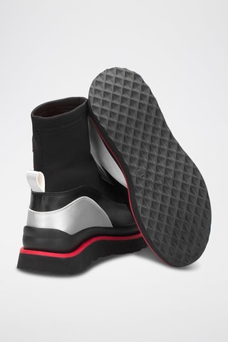 Botines - Negro y rojo