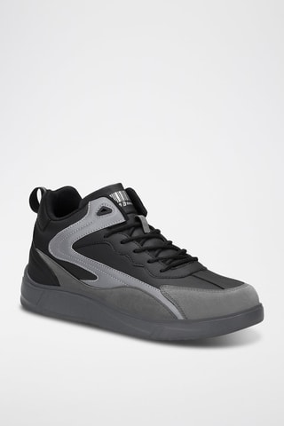 Zapatillas altas - Negro y gris