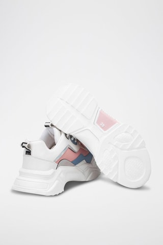 Zapatillas con plataforma - Blanco y azul