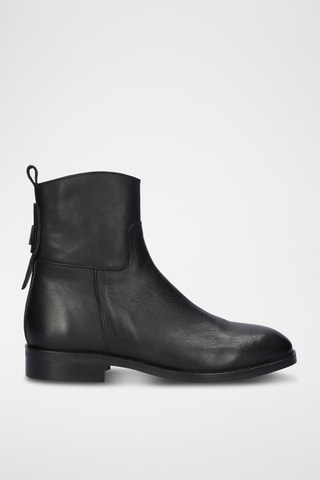 Bottines en cuir - Noir