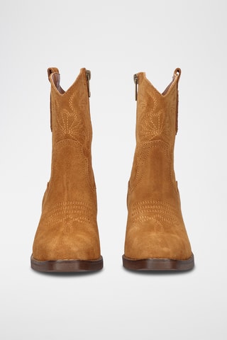 Bottines en cuir - Camel