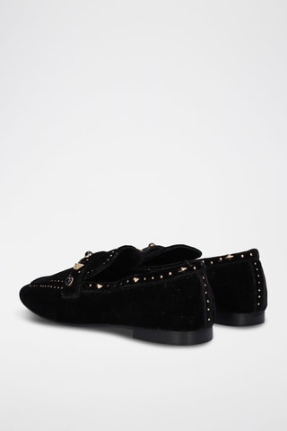 Mocassins en cuir - Doré et noir