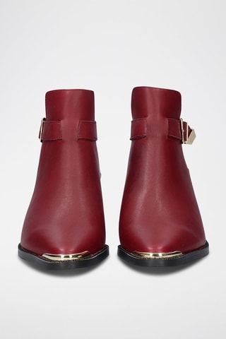 Bottines en cuir - Rouge