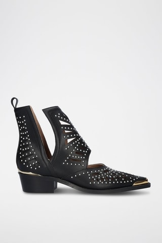 Bottines en cuir - Noir