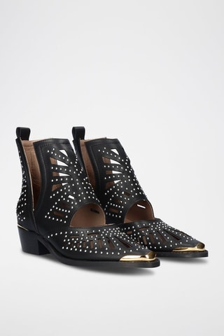 Bottines en cuir - Noir