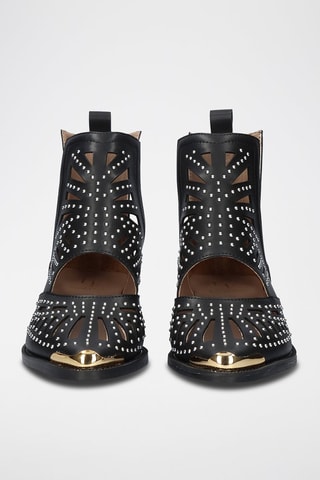 Bottines en cuir - Noir