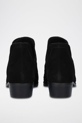 Low boots en cuir - Noir