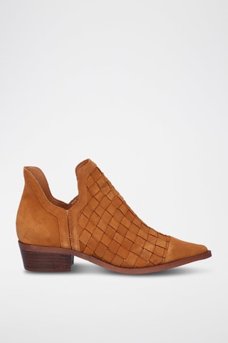 Low boots en cuir - Marron