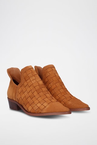 Low boots en cuir - Marron