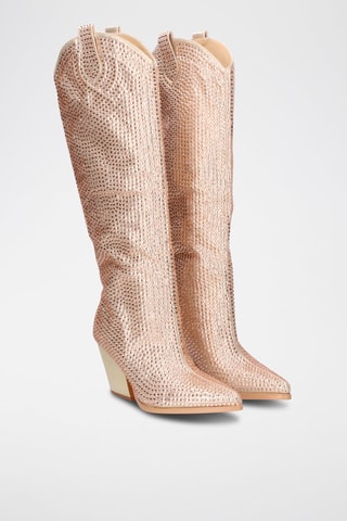 Bottes - Doré et rose