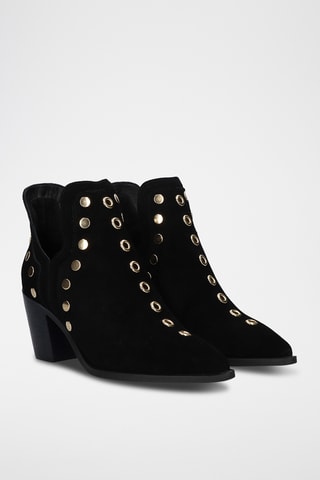 Bottines en cuir - Noir