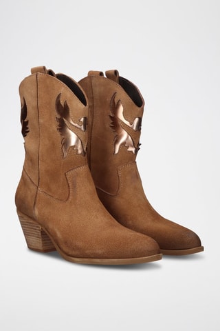 Santiags en cuir - Marron