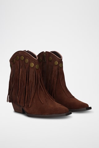 Bottines en nubuck - Marron