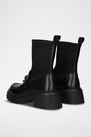 Mocassins à talons montants - Noir