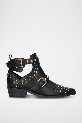 Bottines en cuir - Noir