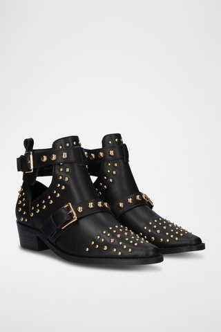 Bottines en cuir - Noir