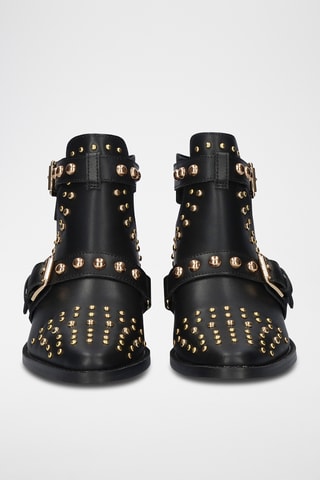 Bottines en cuir - Noir