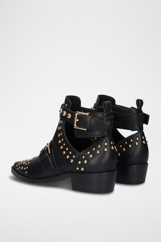 Bottines en cuir - Noir