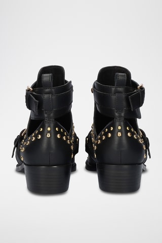 Bottines en cuir - Noir