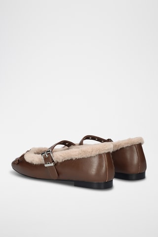 Ballerines en cuir - Marron