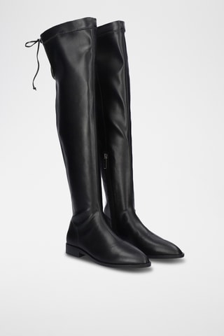 Cuissardes en cuir - Noir