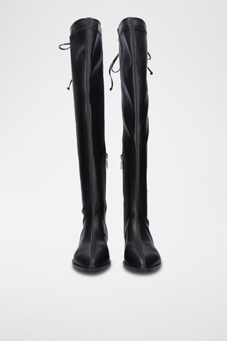 Cuissardes en cuir - Noir