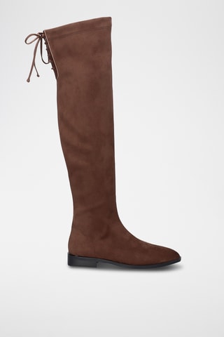 Cuissardes en cuir - Marron