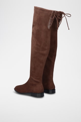 Cuissardes en cuir - Marron